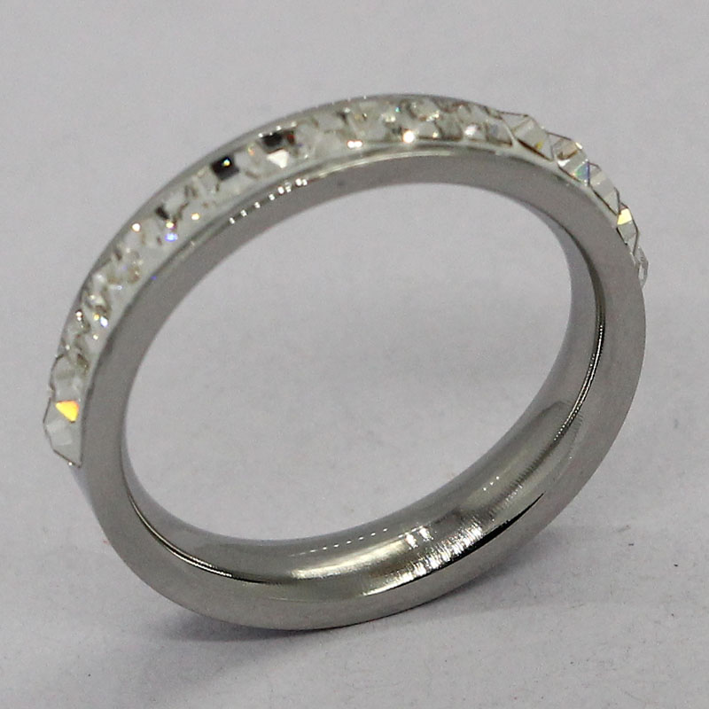 情侶不銹鋼戒指 大方簡約戒指 好運結(jié)婚戒指